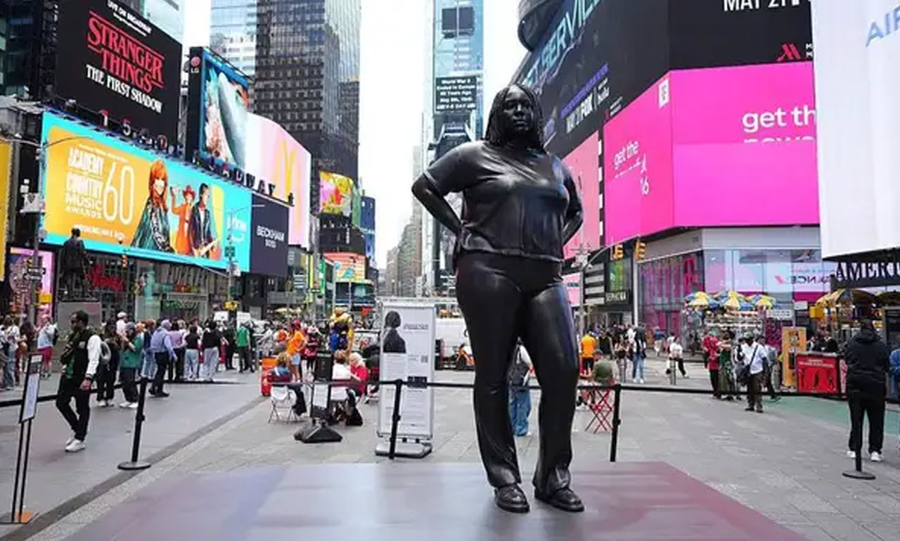 Controversial 12-Foot Statue of a Black Woman Sparks Major Backlash in Times Square