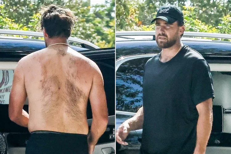 Travis Kelce Calls Himself a 'Furry Son of a Bitch' as He Shows Off His Back Hair — and the Internet Has Thoughts