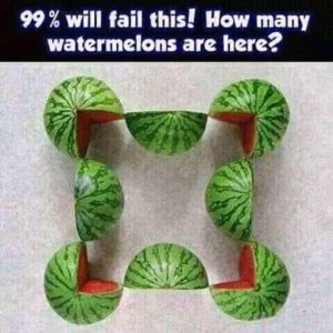 How Many Watermelons Are In This Picture?