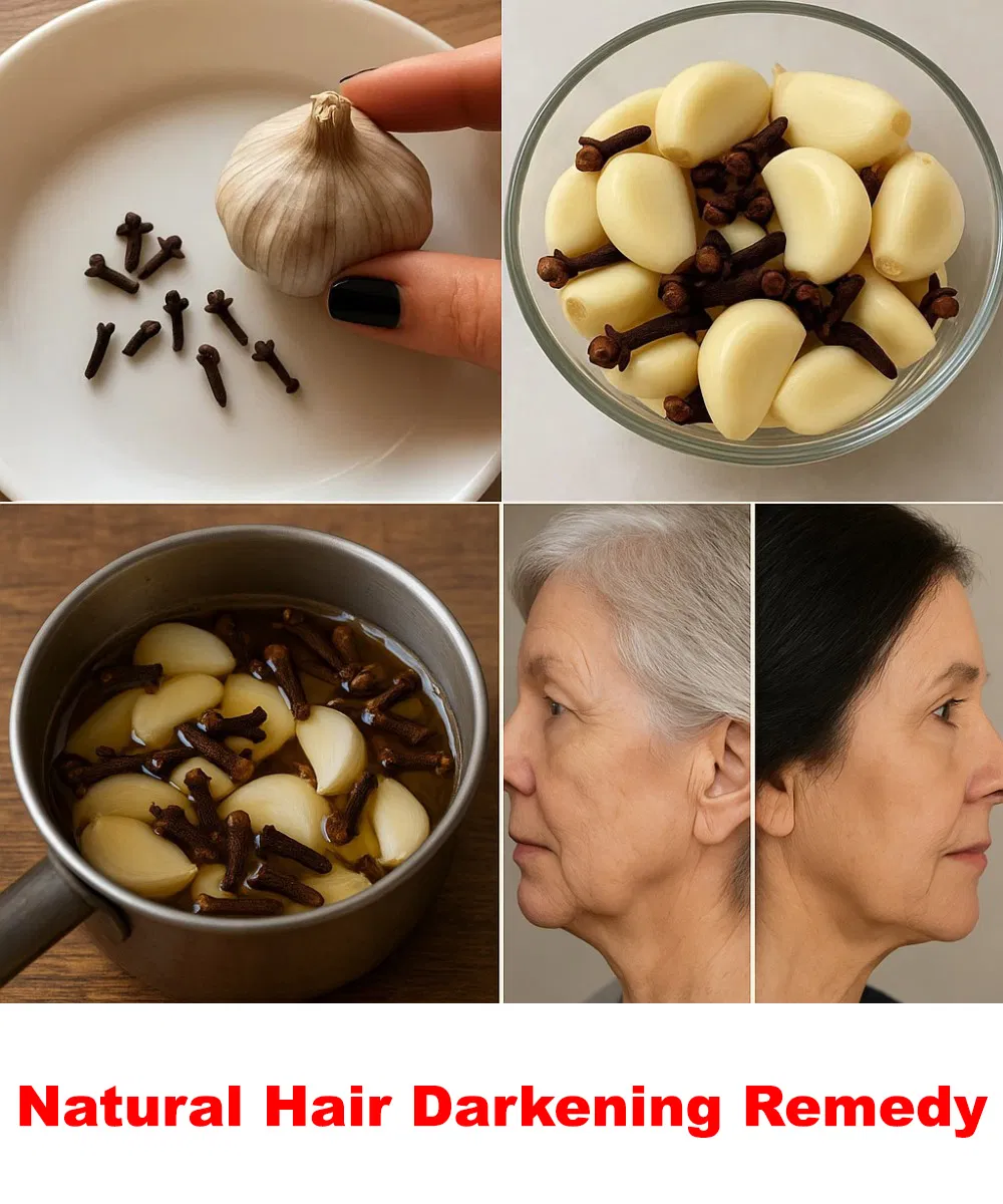 Natural Hair Darkening Remedy: Cloves and Garlic