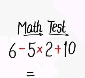 Solve This Math Test.