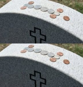 Meaning Behind the Tradition of Coins on Gravestones