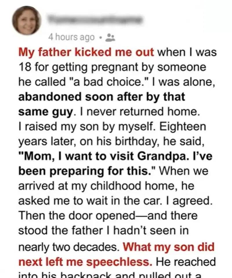 He Kicked Me Out for Being Pregnant — 18 Years Later, My Son Gave Him a Reason to Regret It