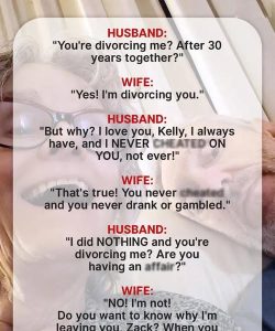 Woman Asks Husband of 30 Years for Divorce Even Though He’d Done Nothing — Story of the Day
