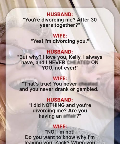 Woman Asks Husband of 30 Years for Divorce Even Though He’d Done Nothing — Story of the Day