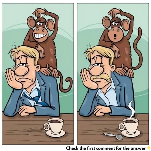 If you have FANTASTIC eyesight, try to find the 7 differences between the cute images