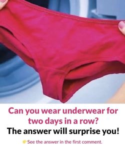 Can we wear underwear 2 days in a row?