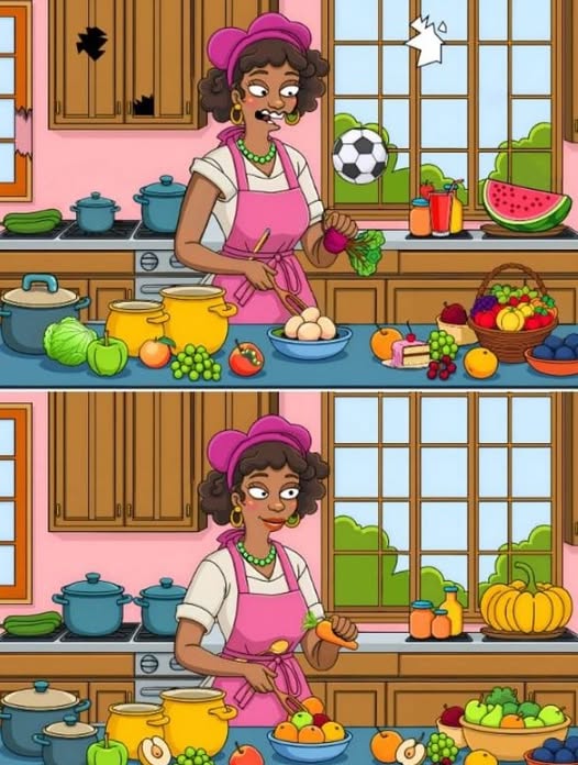 If you find more than 15 differences, you are a genius