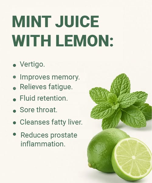 Peppermint and Lemon Juice: Benefits