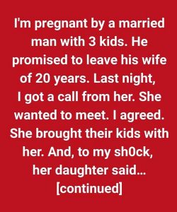 I’m a Homewrecker and Got Pregnant, Now His Wife Wants to Meet With a Bizarre Proposal