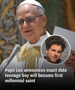 Pope Leo announces exact date teenage boy will become first Millennial saint