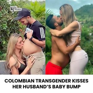 Colombian Transgender Model Kisses Husband’s Baby Bump