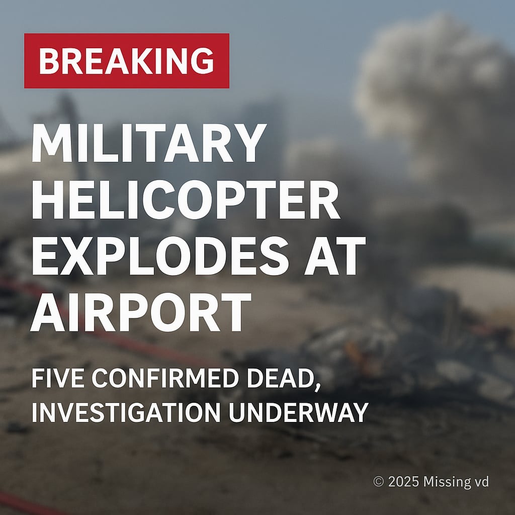 Helicopter Explodes on Landing — 5 Dead, Multiple Injured