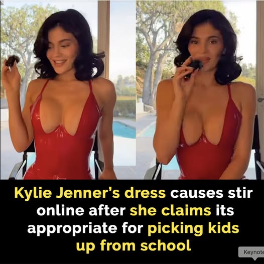 Kylie Jenner’s dress causes a stir online