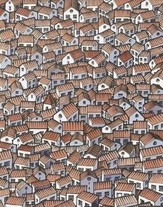Only People With Eagle Eyes Can Spot The Hidden Cat In This Image Of Houses
