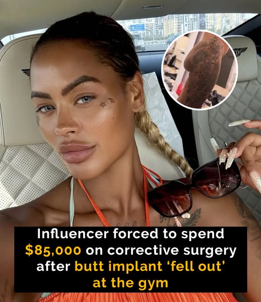 Influencer spends $85,000 on surgery after butt implants ‘fell out’