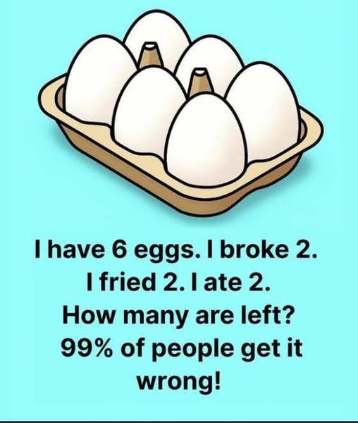 Viral test for missing eggs and few solve