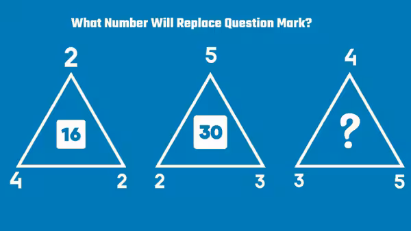 Brain teaser: Can you crack the code and find the missing number in the triangle?