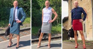 Straight, happily married man loves to wear heels and skirts