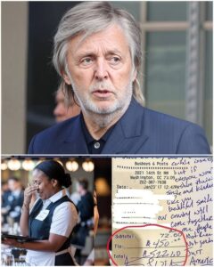 Waitress Stumbles Upon Paul McCartney’s Check, Reads His Hidden Note, and Breaks Down in Tears