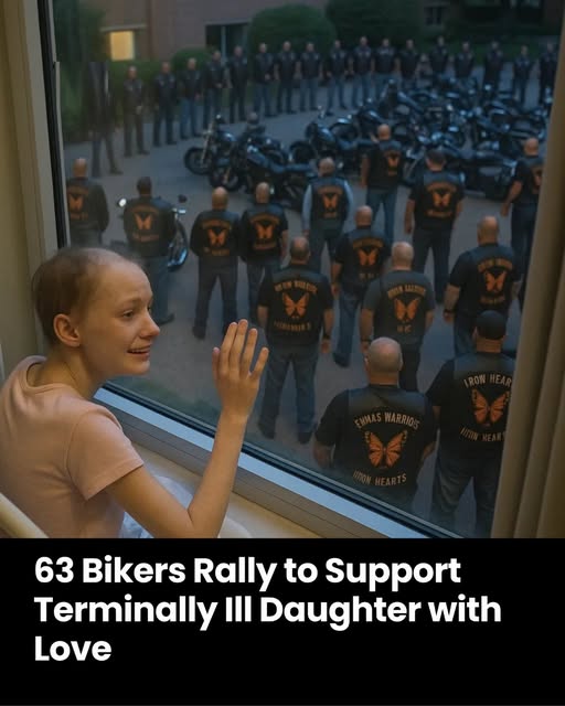63 Bikers Rally to Support Terminally Ill Daughter with Love
