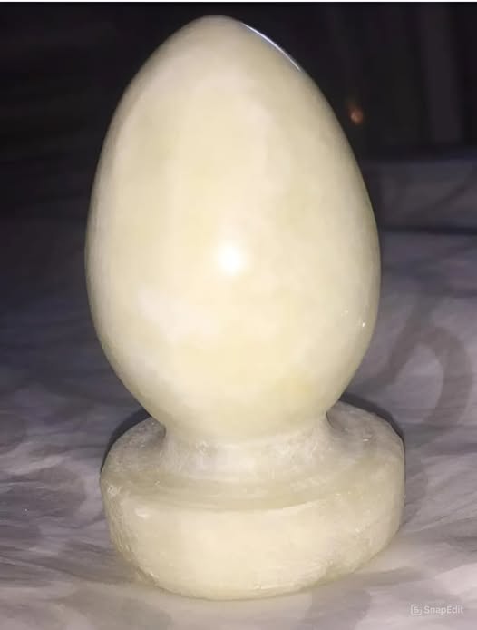 I found this marble object on my grandfather’s table. When I picked it up, it fit perfectly in the palm of my hand