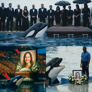 Heartbreaking news: Whale cries bitterly as trainers white coffin is brought back 🎶🐬 Full video of whale wagging its tail in grief… It really regrets…