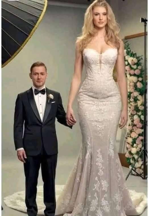 He married a woman who was 6 feet tall and the next day she knew him... See more