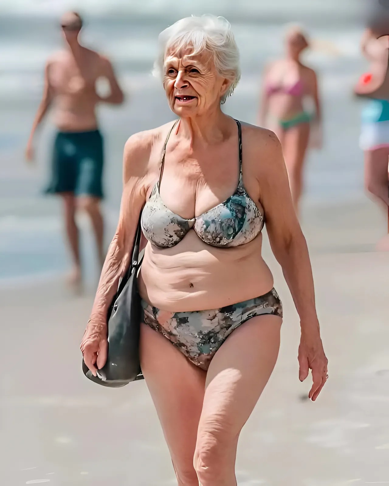 I am 70 years old. Recently, while I was at the beach, I noticed a woman my age wearing a very revealing swimsuit. Intrigued, I decided to approach her and share my opinion: at our age, perhaps it would be more appropriate to choose a more discreet outfit. This woman, probably around 70 years old, walked along the shoreline with remarkable confidence, indifferent to the gazes around her. She seemed to fully enjoy the moment, embracing her body without hesitation. This sense of freedom made me reflect. Was I the one placing too much importance on what is considered appropriate for our generation? I must admit that her confidence impressed me, but one question lingered in my mind: as we age, shouldn’t we adopt a more modest style? I do not question the importance of self-confidence. I, too, feel young at heart, take care of myself, and enjoy life. But this woman made me wonder: does aging also call for a certain restraint in how we dress? So, I approached her to share my thoughts. I gently suggested that a more covering swimsuit might be a more elegant choice, in line with our age. However, her response was completely unexpected… I share it in the link in the comments 😲⬇️⬇️