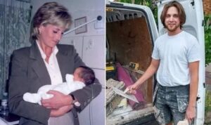 The Baby in Princess Diana’s Arms.
