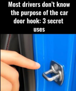 The hook on the car door: 3 unexpected uses. Check 1st comment