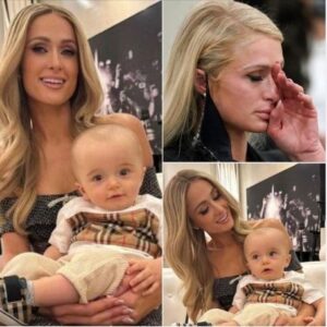 Paris Hilton’s been forced to defend her baby son from haters who made fun of his head