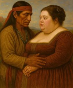 An obese noblewoman was given to an Apache as punishment by her father—but he loved her like no one else…
