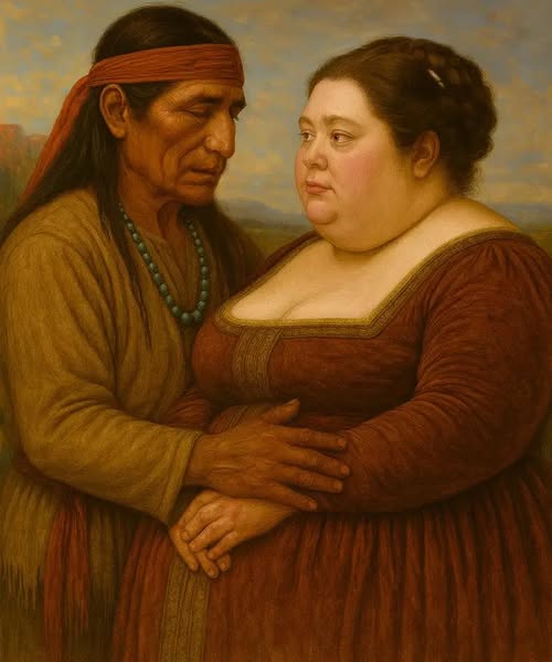 An obese noblewoman was given to an Apache as punishment by her father—but he loved her like no one else…