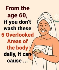 From the age 60, Remember to Wash These 5 Overlooked Areas of the Body to Stay Fresh, Healthy, and Energized