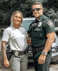 Deputy saved wife by pushing her out the way of crash