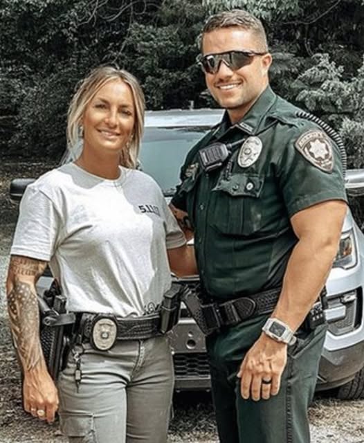 Deputy saved wife by pushing her out the way of crash
