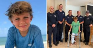 Brave 10-year-old sister helps stop bleeding after shark mauls boy, 8, in Florida waters