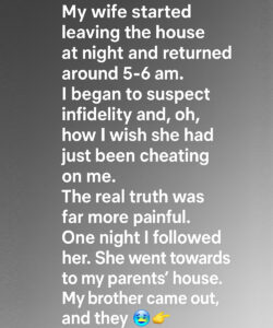 The Night I Followed My Wife and Learned What True Love Really Is