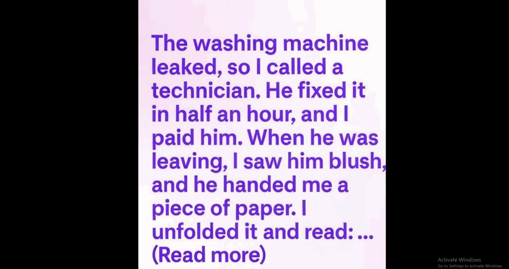 A Leaking Washer, a Folded Note, and an Unexpected Friendship