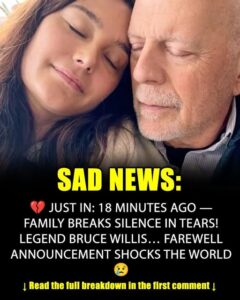 SAD NEWS: 20 minutes ago in Texas, the heartbroken family confirmed that former actor Bruce Willis had…Read more below