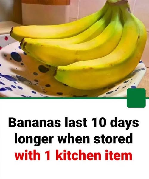 Bananas last 10 days longer when stored with one kitchen item instead of in a fruit bowl....see more