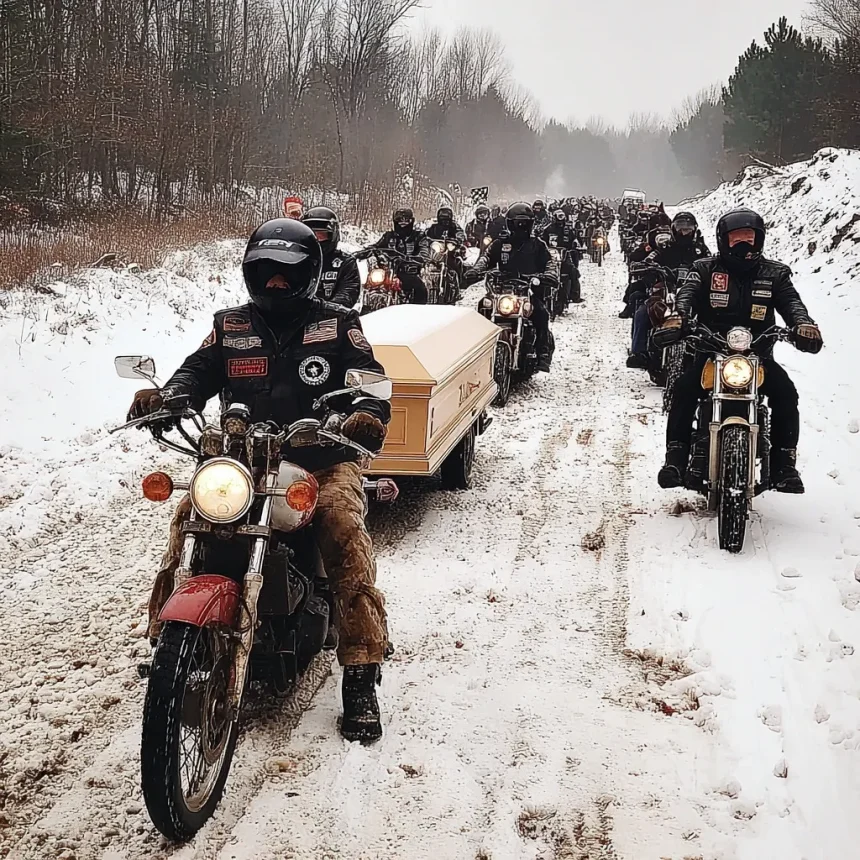 47 Bikers Rode 1,200 Miles Through A Blizzard To Bring a Dying Soldier Home