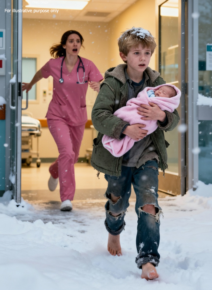 A Bruised 7-Year-Old Boy Walked Into the ER Carrying His Baby Sister—What He Said Broke Hearts…