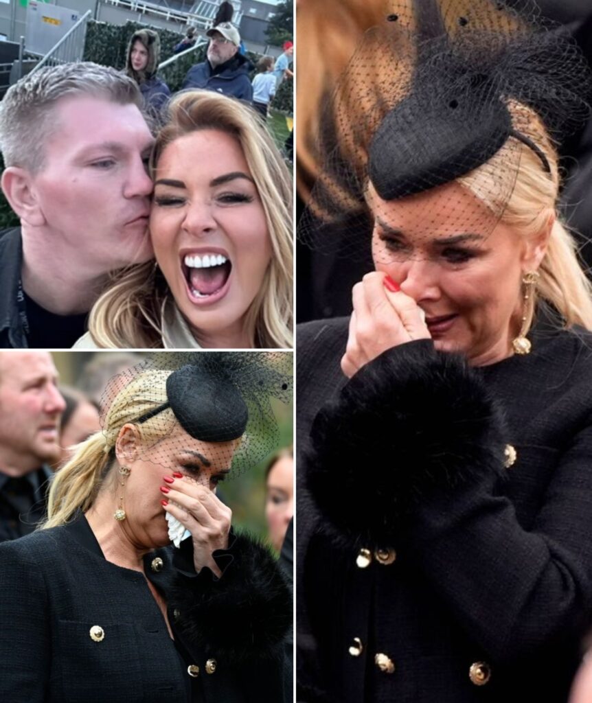 Ricky Hatton’s ex Claire Sweeney breaks down in tears at boxing star’s funeral