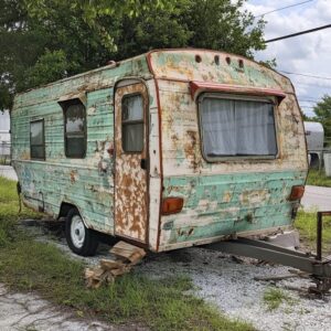 Kind people gave a homeless woman an old trailer.The woman was so happy to have a home. She turned it into a cozy home in the middle of the forestWow, it turned out to be such a cozy and cute house. Now the woman enjoys her life surrounded by natureCheck the photos in the top comment below⬇️⬇️