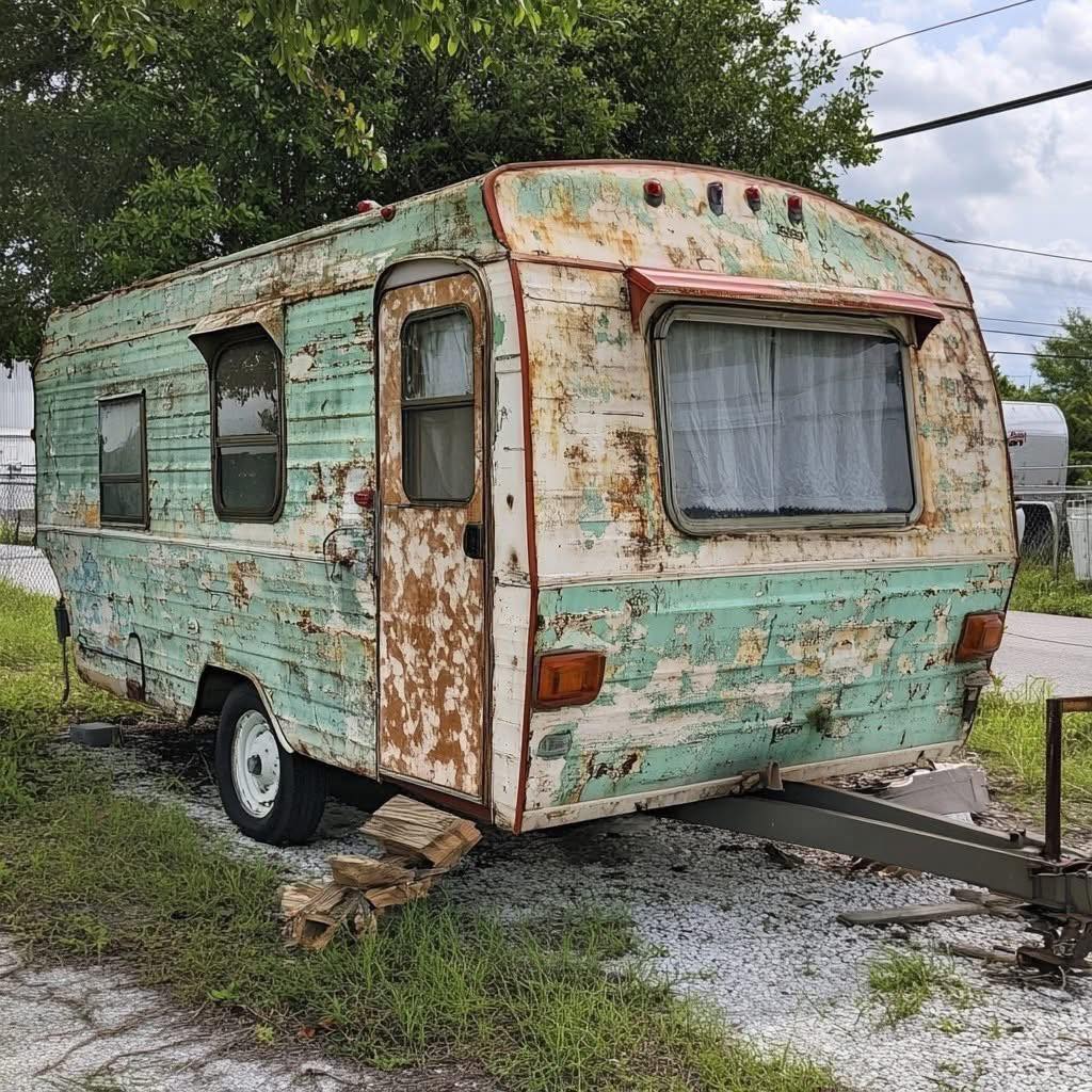 Kind people gave a homeless woman an old trailer.The woman was so happy to have a home. She turned it into a cozy home in the middle of the forestWow, it turned out to be such a cozy and cute house. Now the woman enjoys her life surrounded by natureCheck the photos in the top comment below⬇️⬇️