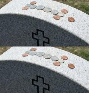 Meaning Behind the Tradition of Coins on Gravestones