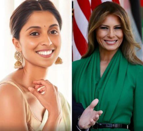 Usha Vance turns heads in daring blue dress during rare outing with Melania Trump