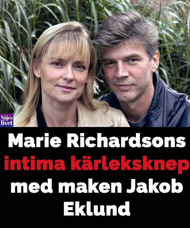 Marie Richardson kärleksknep med maken Jakob Eklund